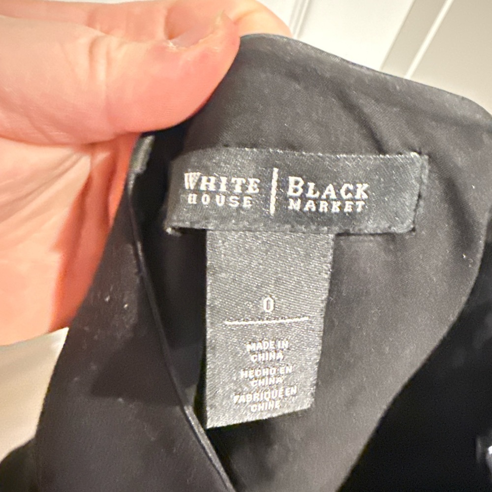 White House Black Market Asymmetrical Black Skirt - Picture 4 of 4